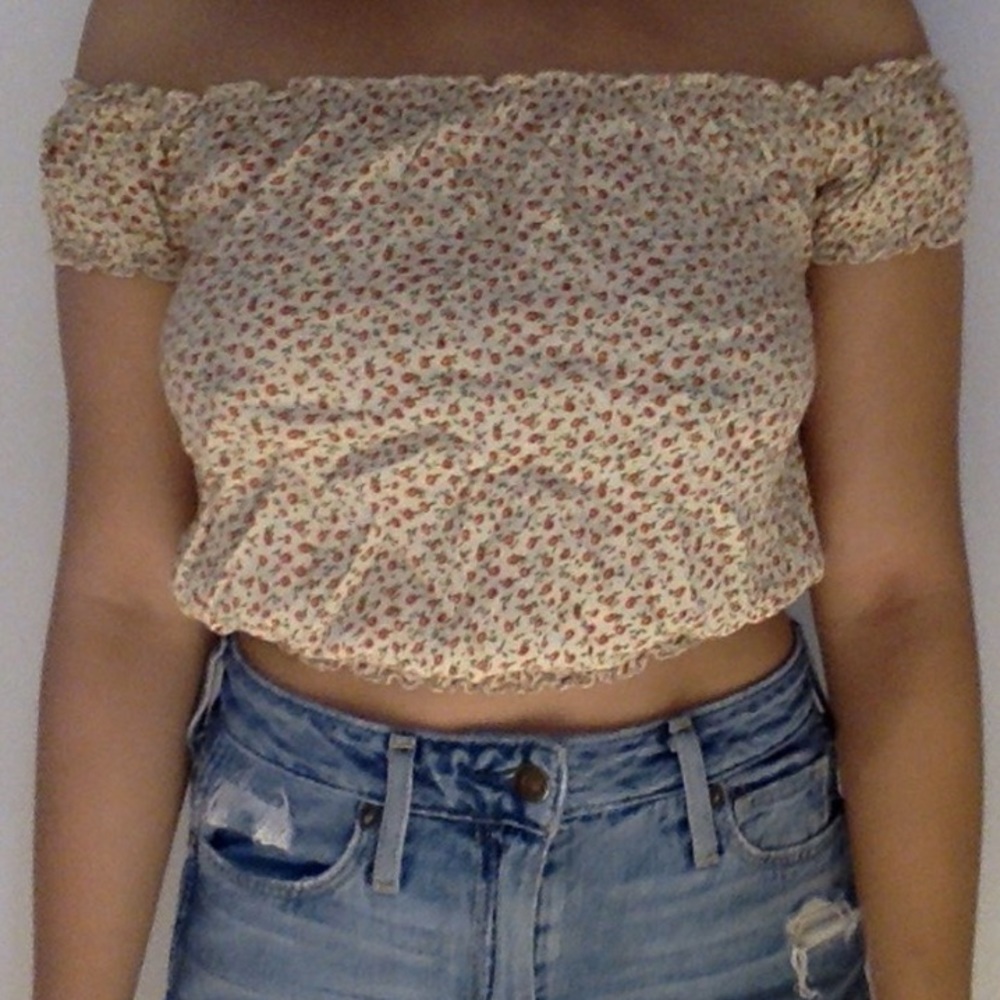 Yellow Off the shoulder top